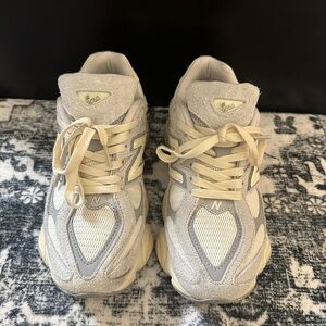 New Balance 9060 Beige and Gray Sneakers